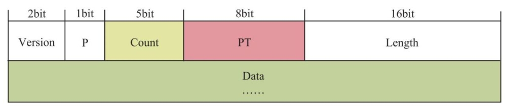 RTCP协议数据包结构示意